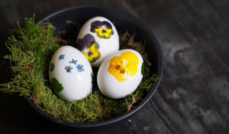 DIY: Ostereier gestalten mit echten Blüten