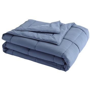 Stayclean Down Alternative Water/Stain Resistant Blanket, Smoke Blue, King