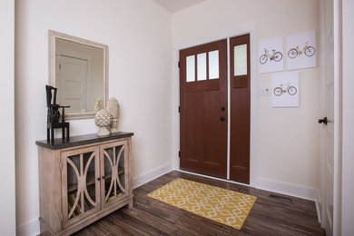 Arts and crafts entryway photo in Charlotte