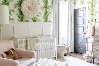 Design ideas for a transitional nursery in Charlotte.