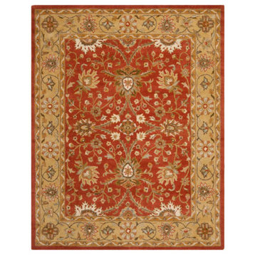 Safavieh Antiquity Collection AT249 Rug, Rust/Gold, 7'6"x9'6"