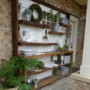 Farmhouse "Chic" -- Outdoor Beverage Center