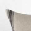 Hattie Beige & Black Fabric Striped Decorative Pillow Cover