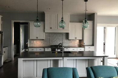 Elegant kitchen photo in Kansas City