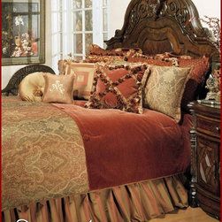 AICO Furniture - Bedding Set Woodside Park - AI-WDSPRK-SPI - Bedding