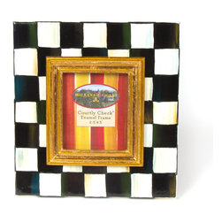Courtly Check Enamel Frame - 2.5" x 3" | MacKenzie-Childs - Picture Frames