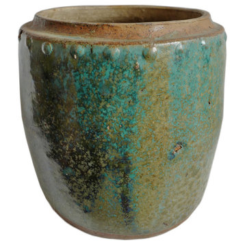 Vintage Green / Turquoise Ceramic Pot