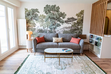 Photo of a scandinavian living room in Rennes.