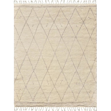Moroccan Collection Hand-Knotted Wool Runner, 5'6"x8'6"