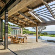 outdoor hot tub area