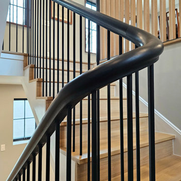 Project #115 | Staircase with Continuous Rail System Without Newels