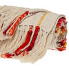 Fire and Beige Textured Woven Handloom Throw