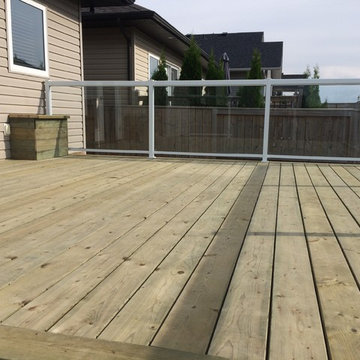 Stone bridge deck and landscape