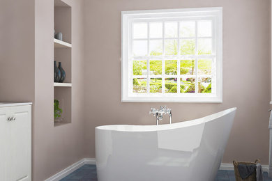 ELEGANT SHOWERS Bathroom Bath Tub Freestanding Acrylic-1500x600x800mm