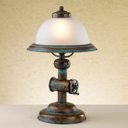 Lustrarte Lighting 056 Antique Coffee Grinder Table Lamp - Table Lamps