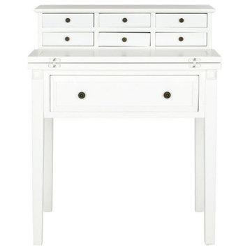 Safavieh Abigail Pine Wood Desk in White