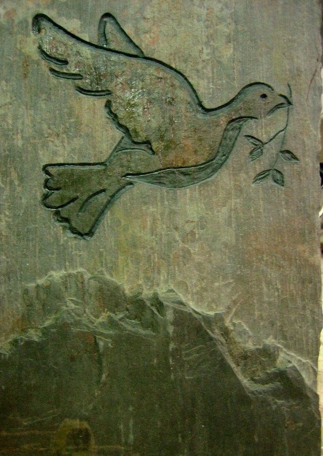 Stone Memorial & Commemorative stone- Dove of Peace 2