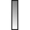 17"x70" Custom Framed Mirror, Smooth Black