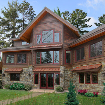 Rustic Lake Cabin Homes