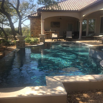 Geometric Shape Pool Spa