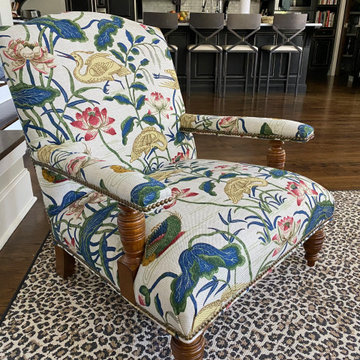 Color and pattern enhance a classically designed North Shore home