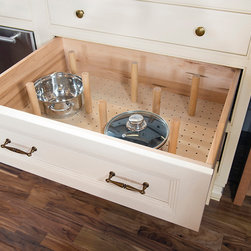 Deep Drawer Pegged Dish Organizers - Kitchen Storage And Organization