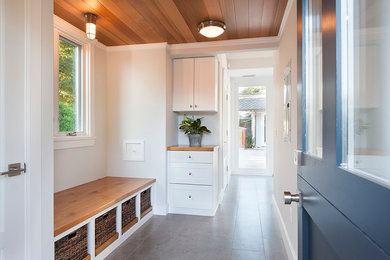 Inspiration for a coastal entryway remodel in Santa Barbara