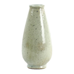 Vagabond Vintage - Blanc de Chine Antiqued White Sand Glaze Rustic Vases, Spade - Vases