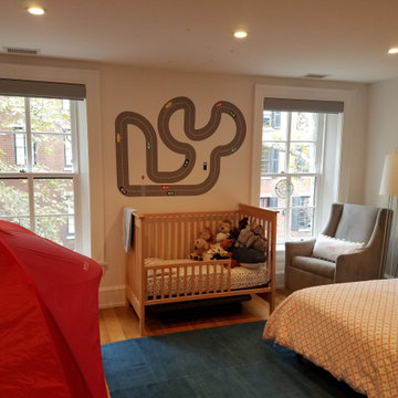 Delancey Place Kid's Bedroom - Lutron Triathlon Battery Powered Motorized Shades