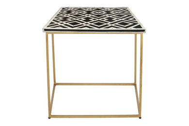 Ornamaya Inlay Pair End Tables Bedside Tables