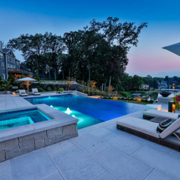 Valparaiso, IN Custom Infinity Edge Pool & Spa