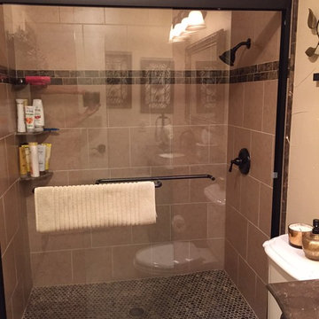 North Dallas Dark Emperador Bathrooms