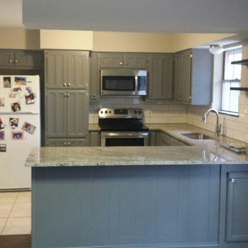 Gray Painted Kitchen