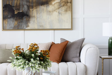 Contemporary living room in Gold Coast - Tweed.