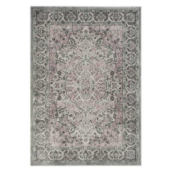 Paradise PAR169 Area Rug, Light Gray/Spruce, 4'x5'7