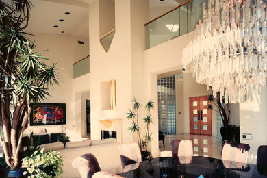 Inspiration for a contemporary living room remodel in Orange County