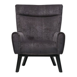 Mandy Accent Chair - Denim Blue - Armchairs And Accent Chairs