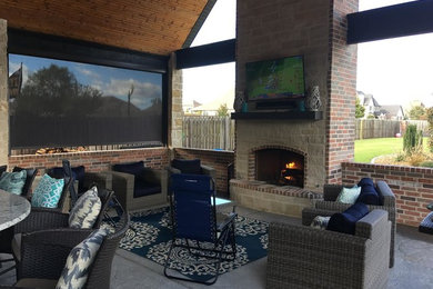 Example of a home bar design in Other