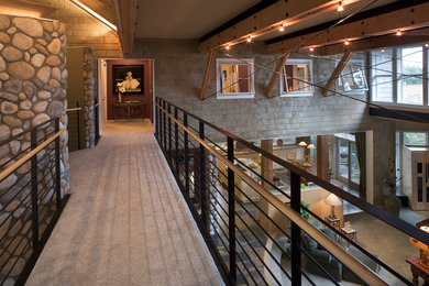 Inspiration for a timeless family room remodel in Denver