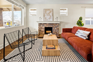 Living room - living room idea in Denver
