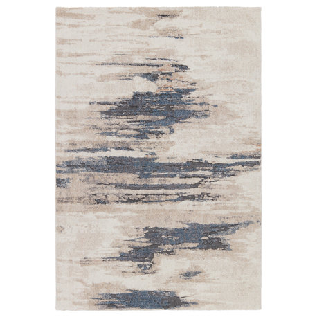 Jaipur Living Yushan Abstract White/ Blue Area Rug 8'X10'