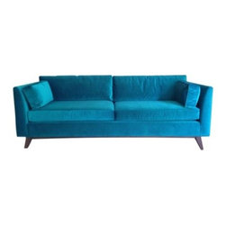 2015 Mitchell Gold Ainsley Teal Sofa - Sofas