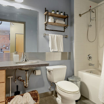 Occupied Home Staging - Minneapolis Industrial-style Condo