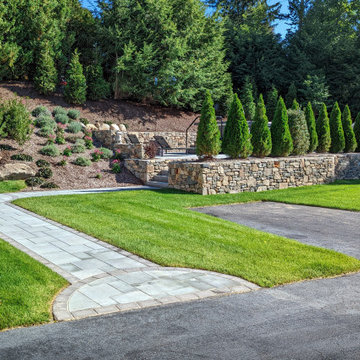 Patio and Spa Landscape Design Natick, MA