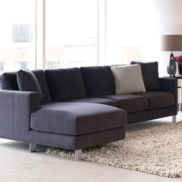 American Leather Grey Sectional  | American Leather at Recliners.LA