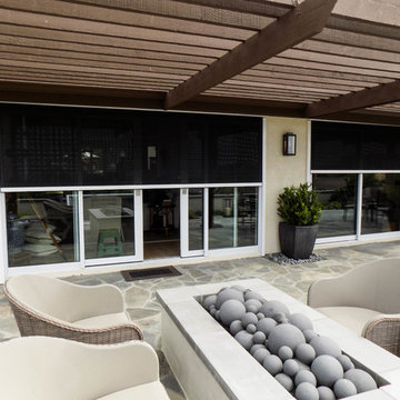 Exterior Door Motorized Power Screens in Coto de Caza, California