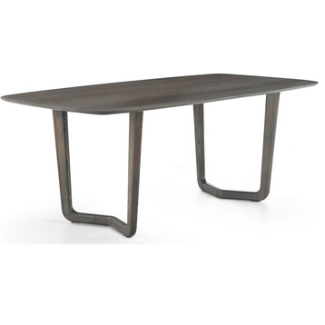 Vento Dining Table - Gray, Wood, Ash, 79 Inch