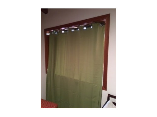 Curtains Mounted Inside The Window, Diy Swing Arm Curtain Rod