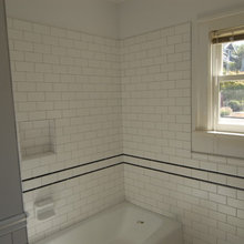 subway tile niche