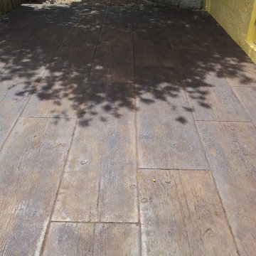 Concrete weather wood plank